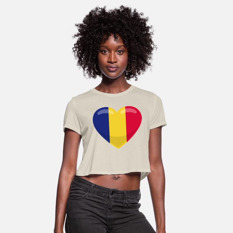 Chad Flag Heart