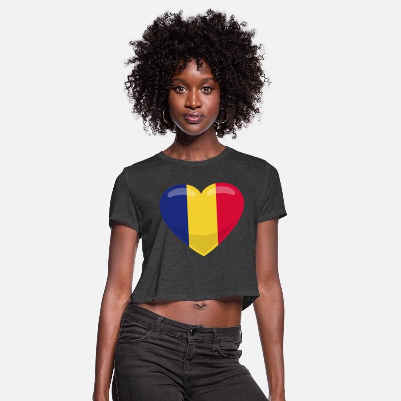 Chad Flag Heart