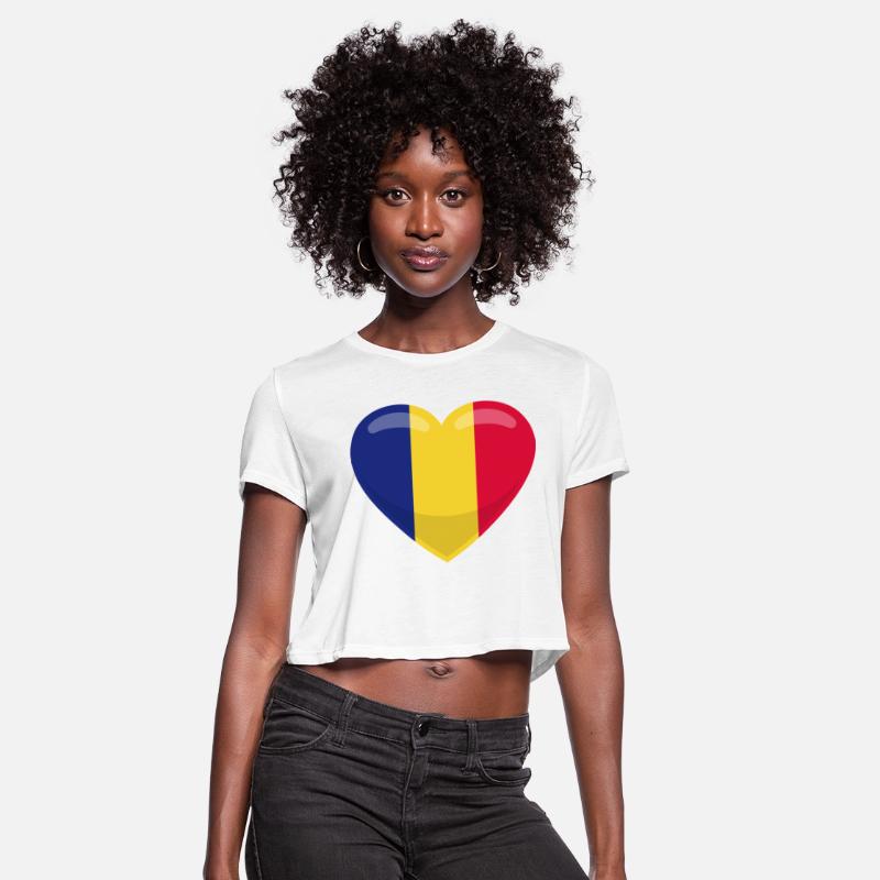 Chad Flag Heart