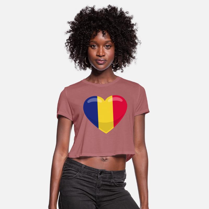 Chad Flag Heart