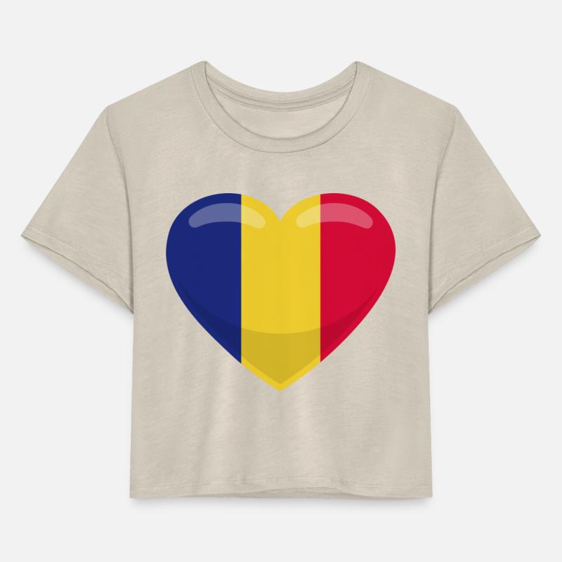 Chad Flag Heart