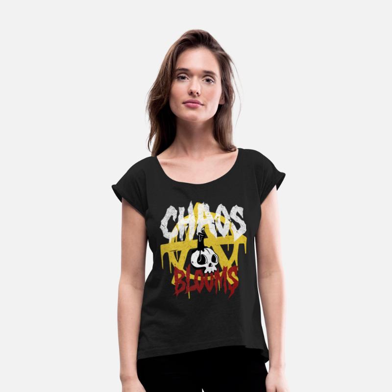 Chaos Rock Skull Grunge Black