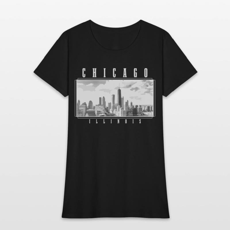 Chicago Illinois yline Pride Black White Chicago
