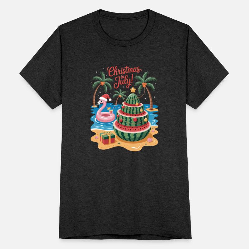Christmas In July Watermelon Xmas Tree Santa
