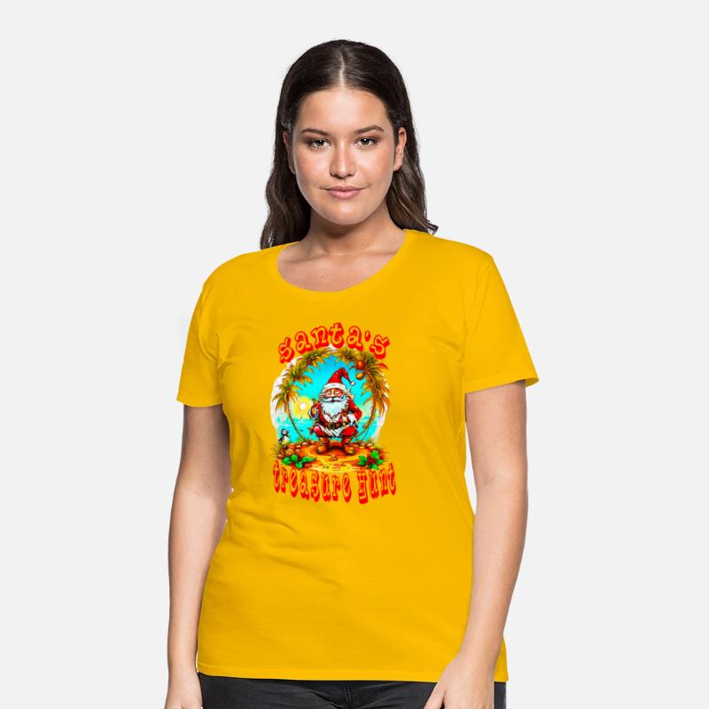 Christmas Pirate Santa Clause Festive Holiday Art