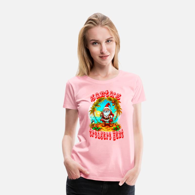 Christmas Pirate Santa Clause Festive Holiday Art