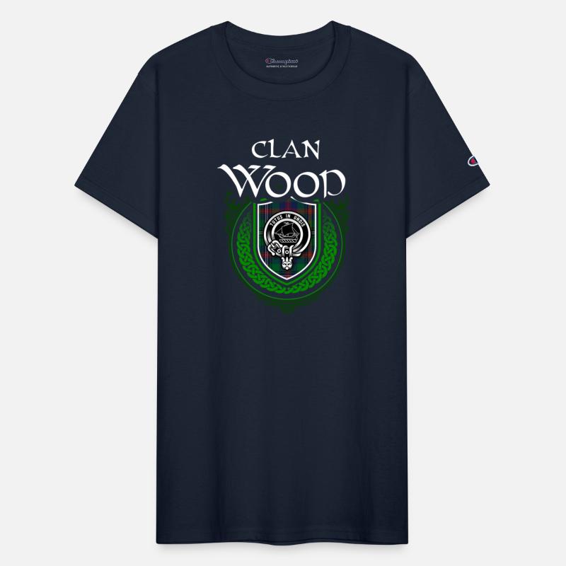 Clan Wood Scottish Crest Badge and Tartan