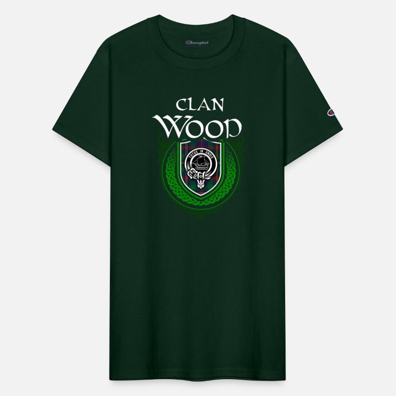 Clan Wood Scottish Crest Badge and Tartan