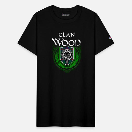 Clan Wood Scottish Crest Badge and Tartan