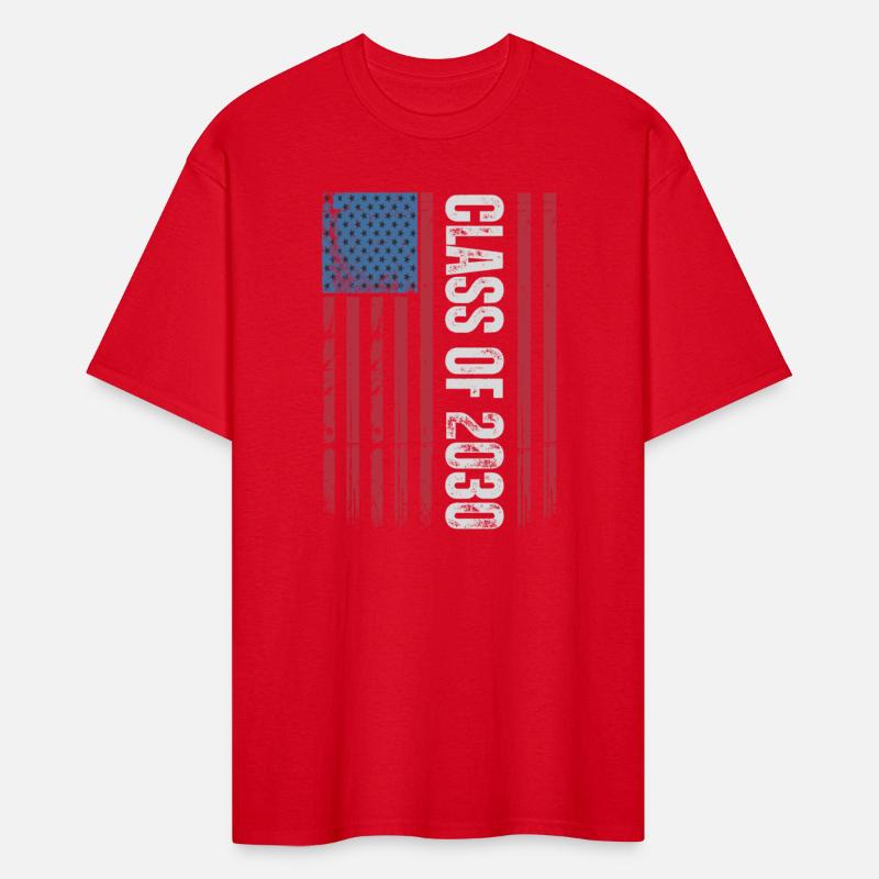 Class Of 2030 Graduation USA American Flag