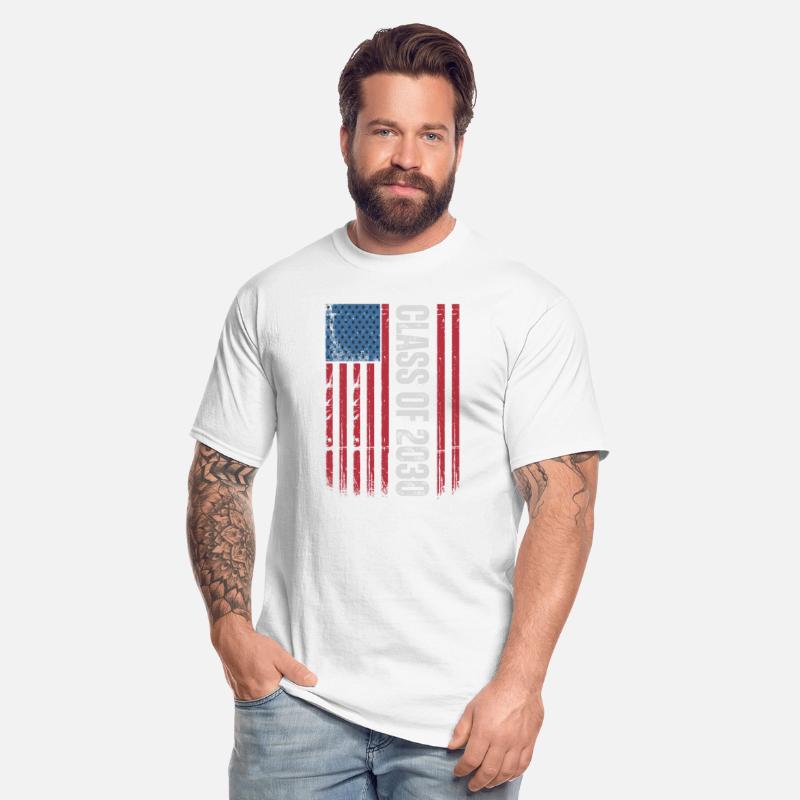 Class Of 2030 Graduation USA American Flag