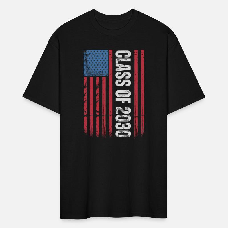 Class Of 2030 Graduation USA American Flag