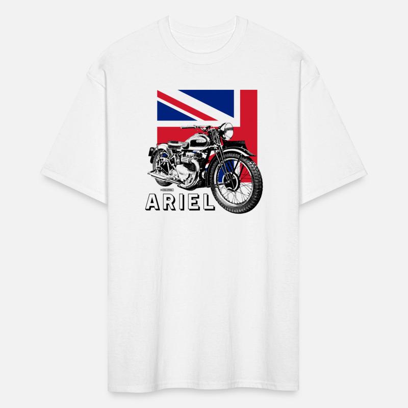 Classic ARIEL motorcycle script and illustration +