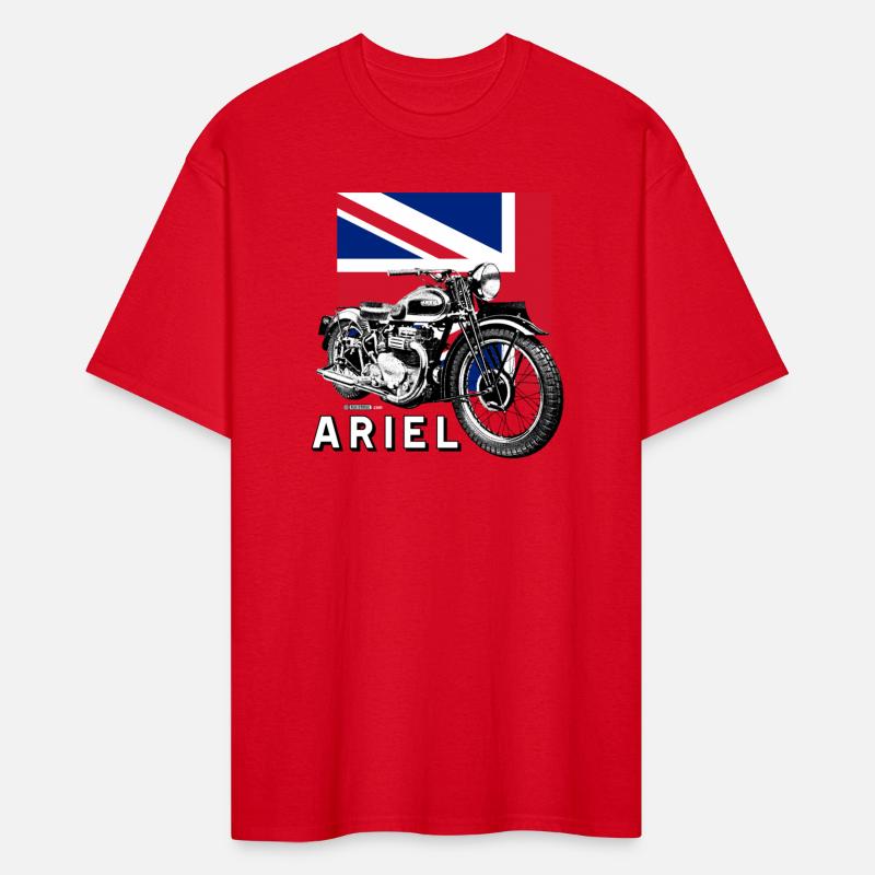 Classic ARIEL motorcycle script and illustration +