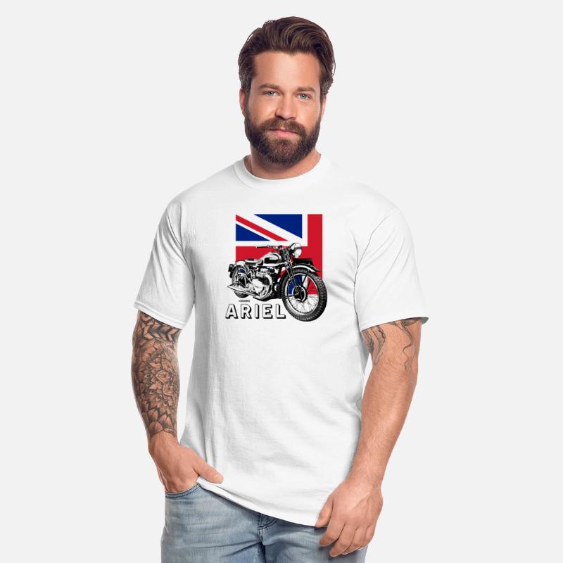 Classic ARIEL motorcycle script and illustration +