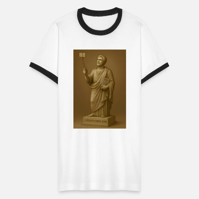 Classical Philosopher Selfie Statue