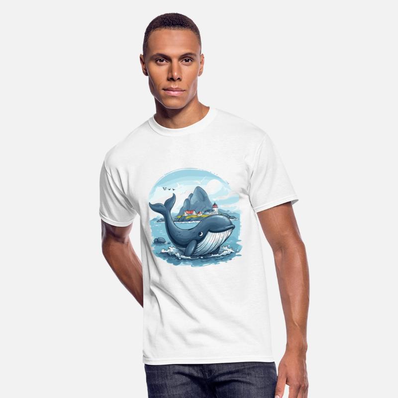 Coastal Village and Giant Whale Scandinavia