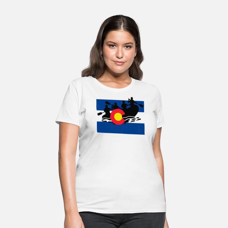 Colorado flag native state lovers rafting group