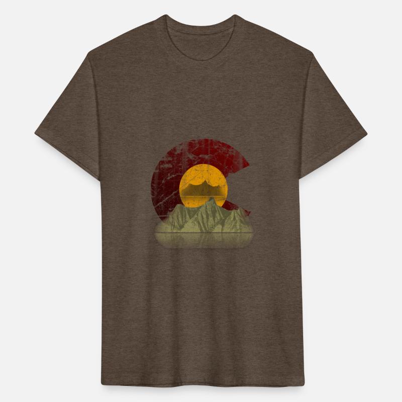 Colorado state flag mountain