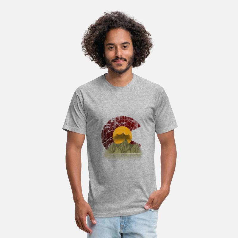 Colorado state flag mountain