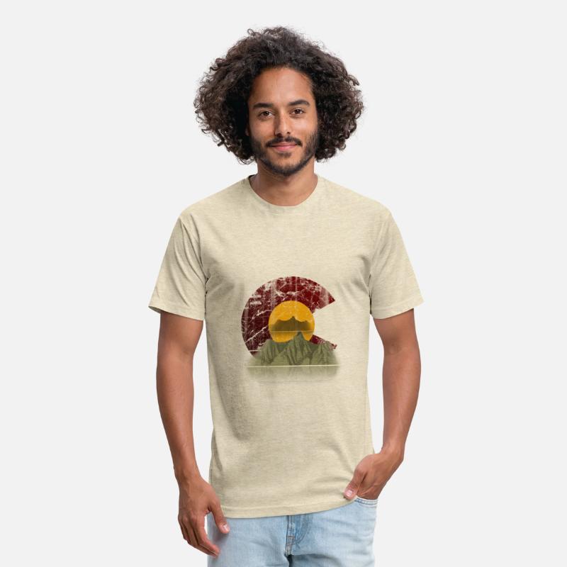 Colorado state flag mountain