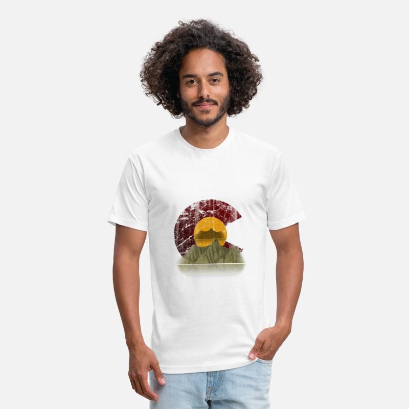 Colorado state flag mountain