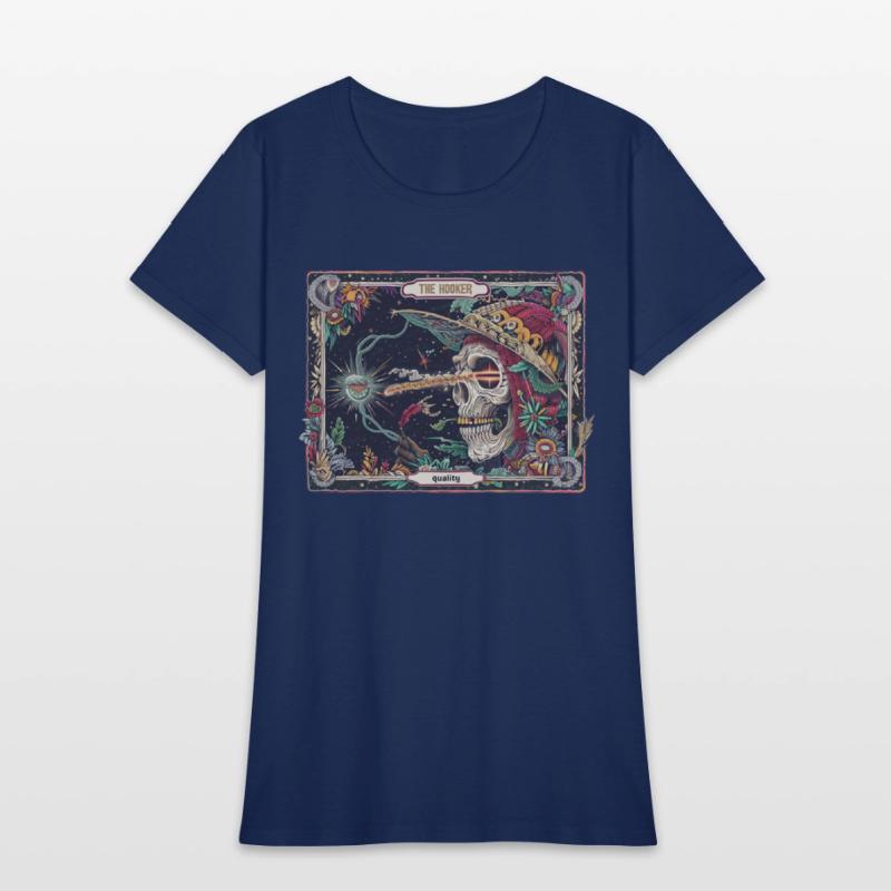 Colorful Cosmic Smoking Skeleton Art Print