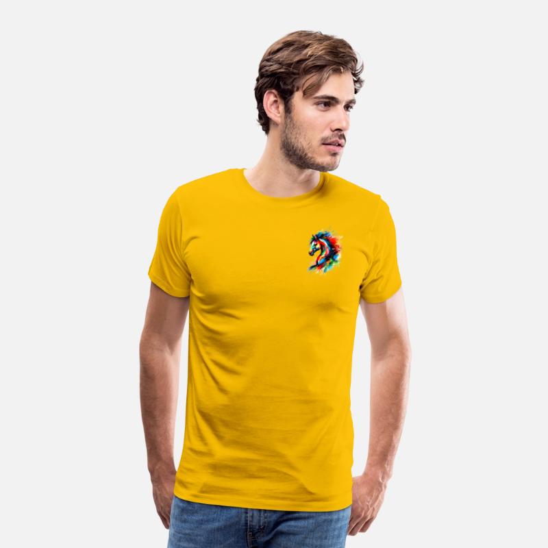 Colourful Graphic Horse Head T-Shirt