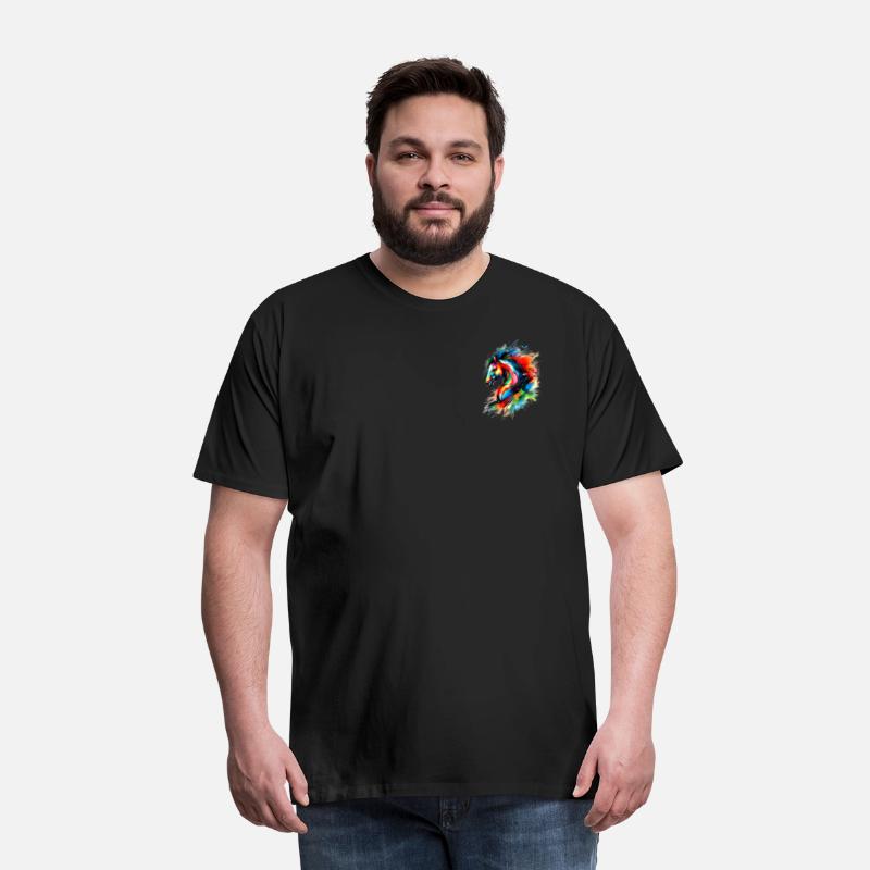 Colourful Graphic Horse Head T-Shirt