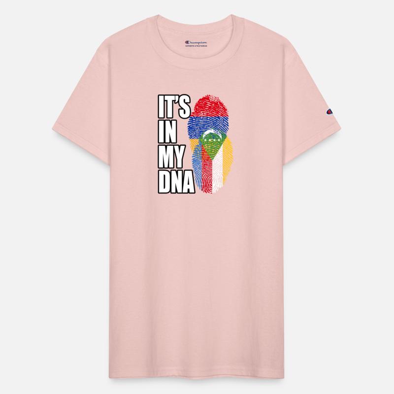 Comoran And Armenian Mix Heritage DNA Flag