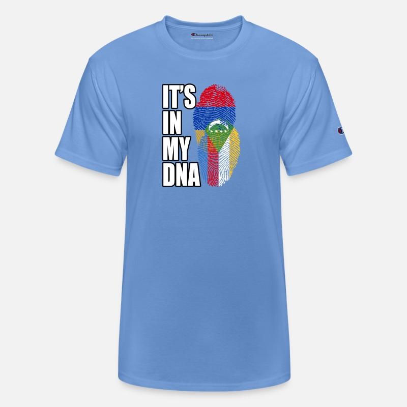 Comoran And Armenian Mix Heritage DNA Flag