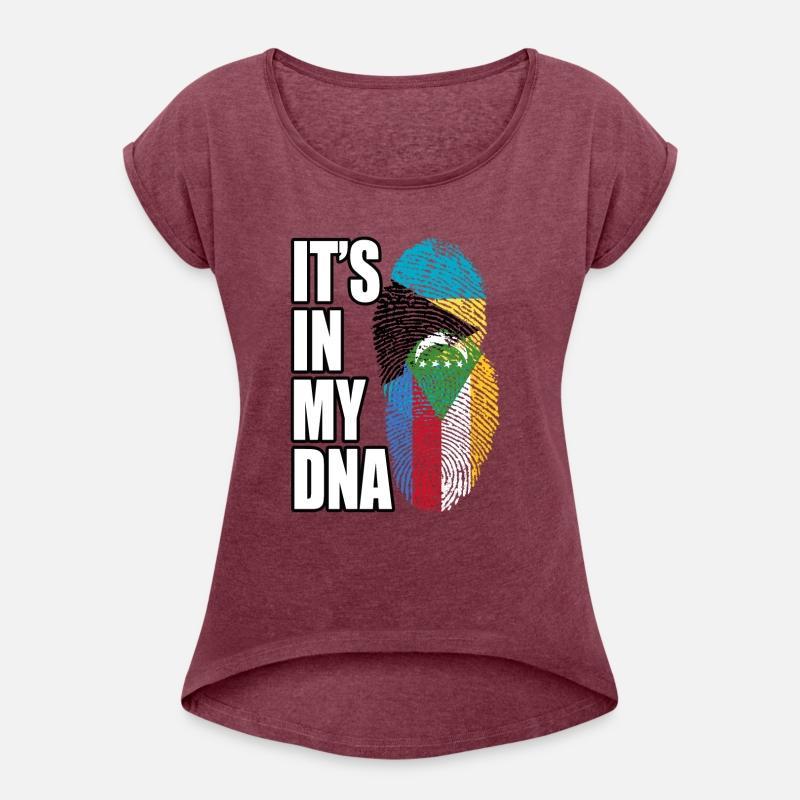 Comoran And Bahamian Mix Heritage DNA Flag