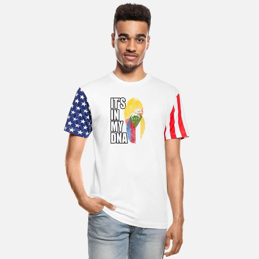 Comoran And Bhutanese Mix Heritage DNA Flag