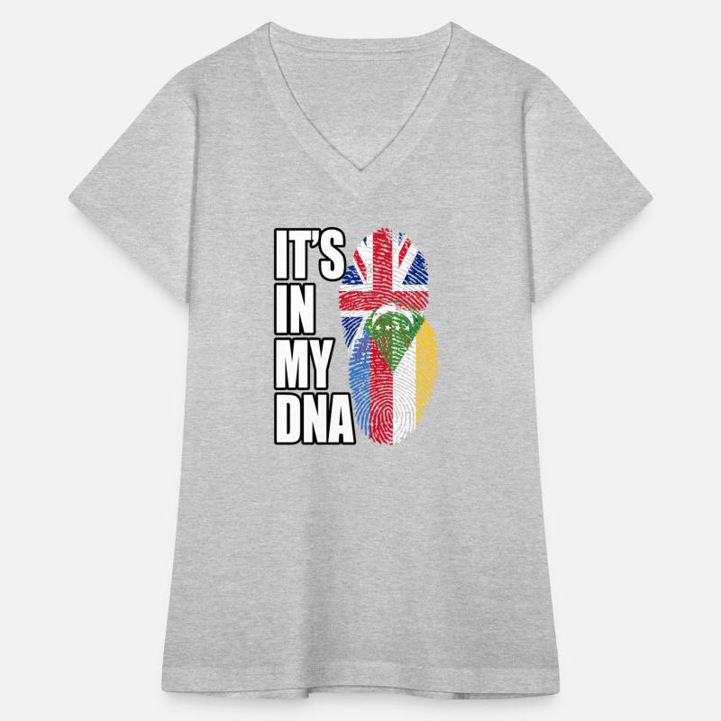 Comoran And British Mix Heritage DNA Flag