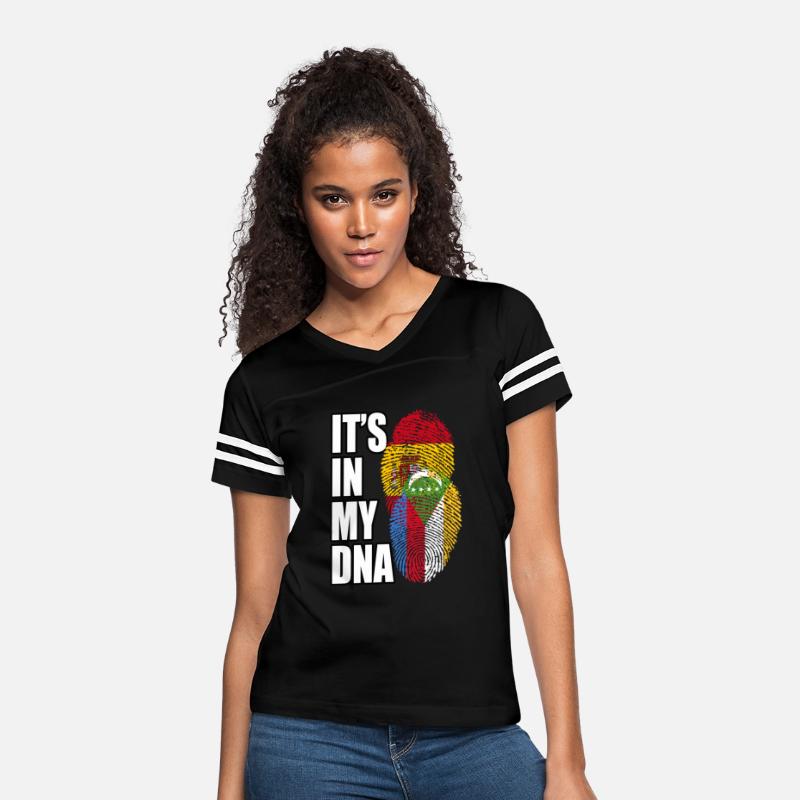 Comoran And Spaniard Mix Heritage DNA Flag