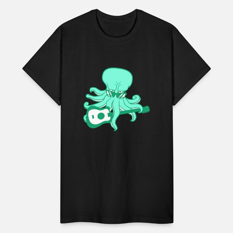 Cool Octopus Kraken Squid Plays Guitar Guitarist