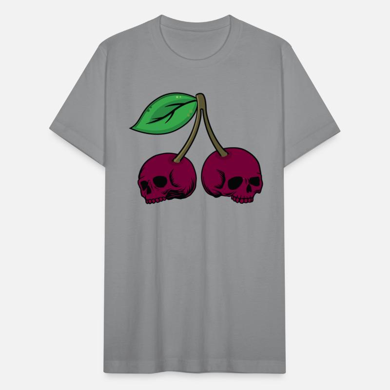 Cool Skull Cherry Blossom Fruit Head