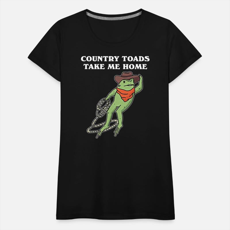 Country Toads Take Me Home Cowboy Frog