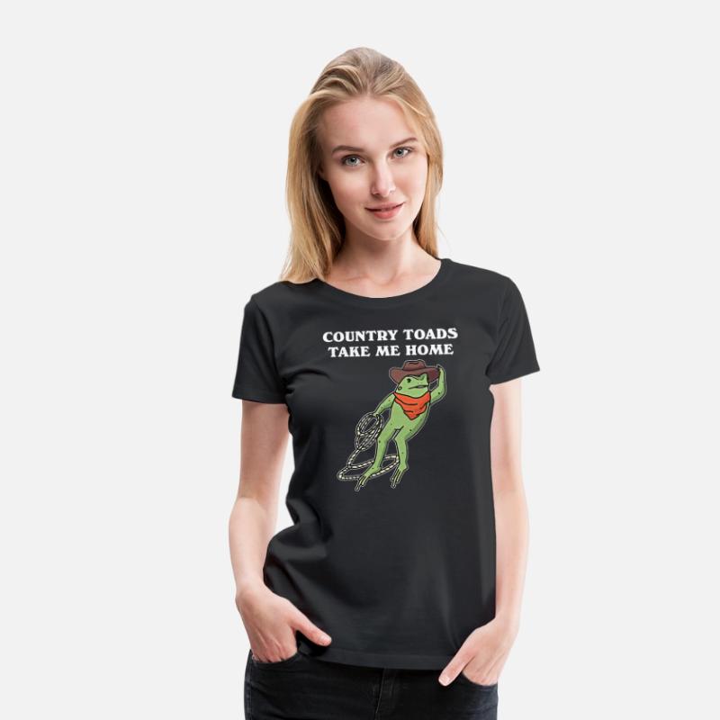 Country Toads Take Me Home Cowboy Frog