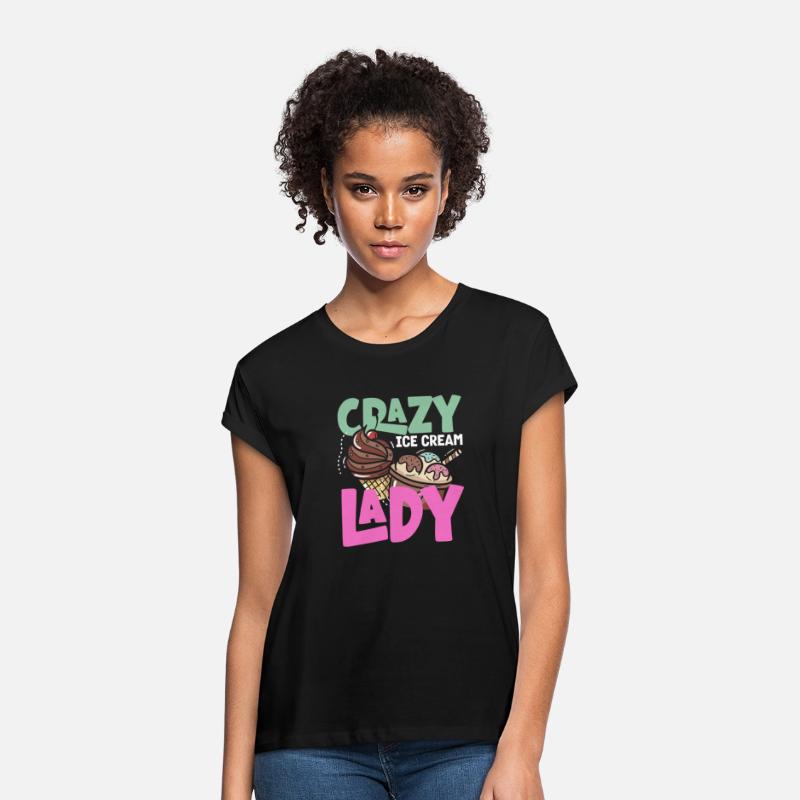 Crazy Ice Cream Lady Ice Cream Lover