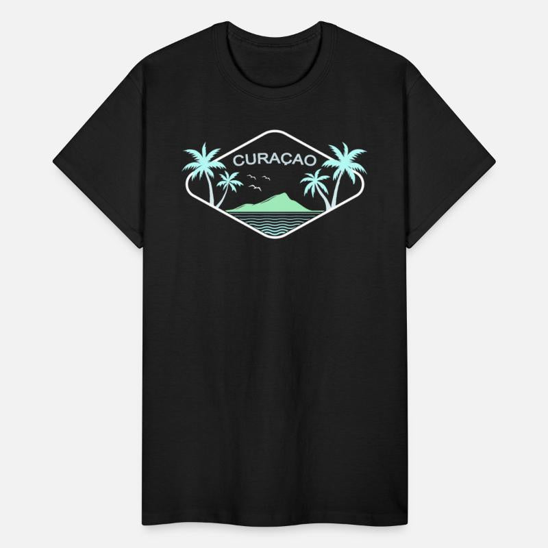 Curacao Tropical Island Palm Trees Beach Souvenir