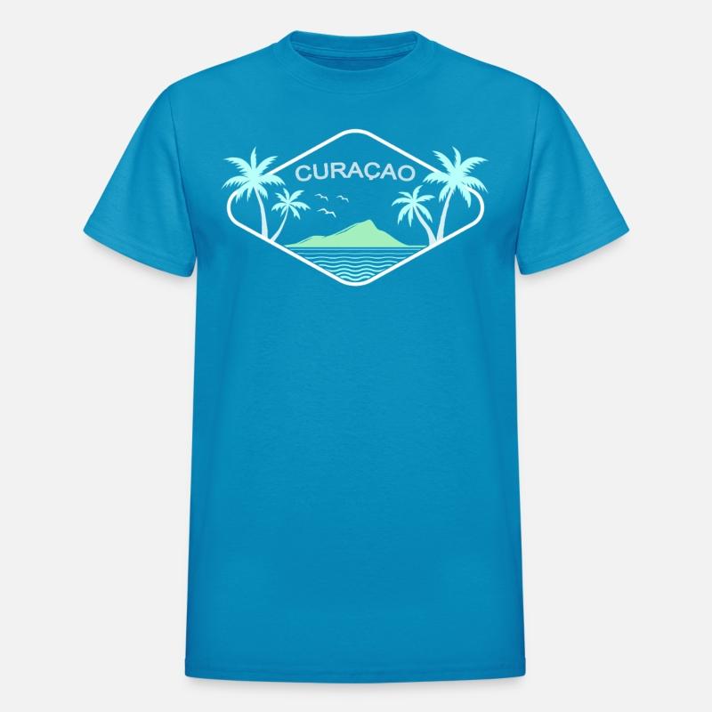 Curacao Tropical Island Palm Trees Beach Souvenir