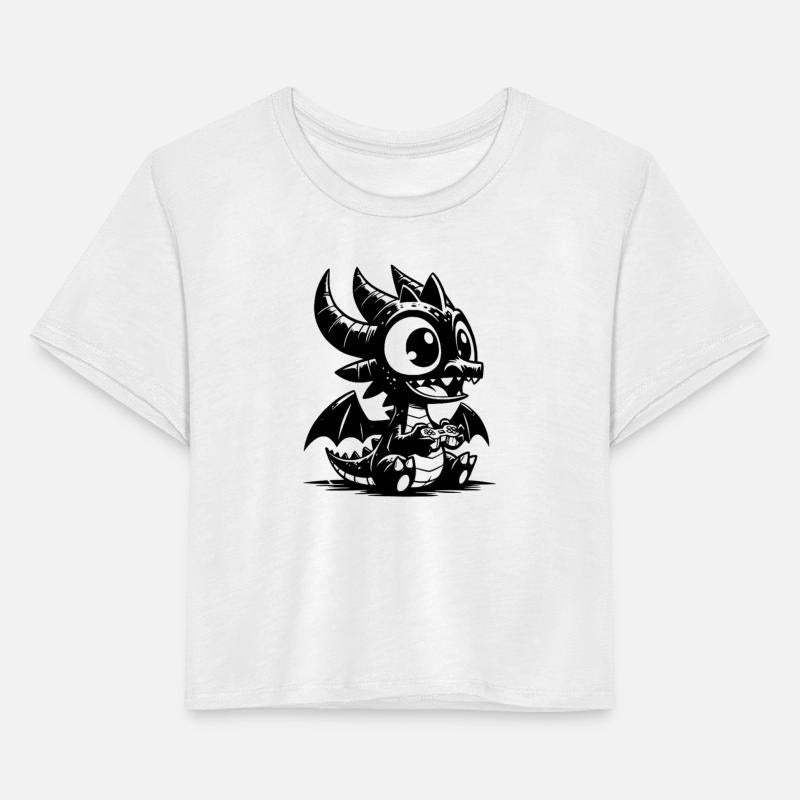 Cute Little Dragon With Wings And Controller