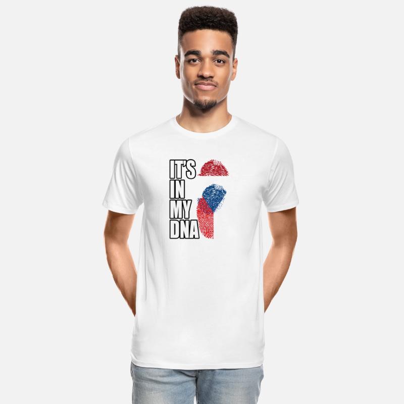 Czech And Dutch Mix Heritage DNA Flag