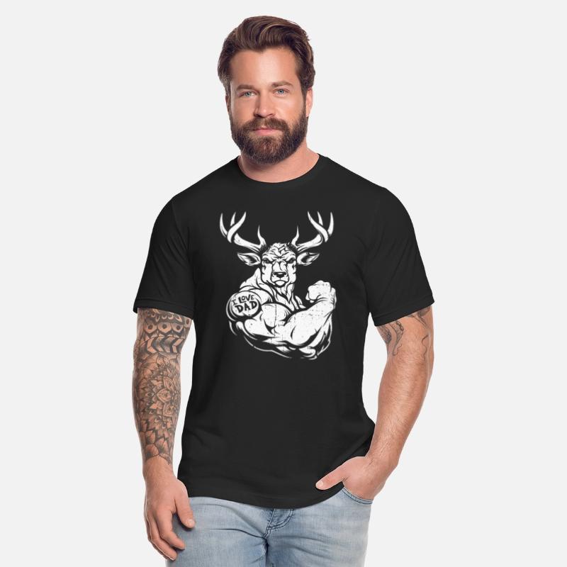 Deer Biceps Tattoo I Love Dad