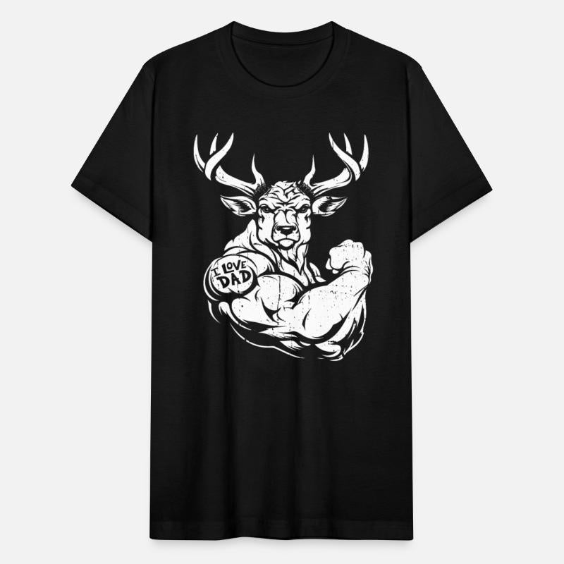 Deer Biceps Tattoo I Love Dad