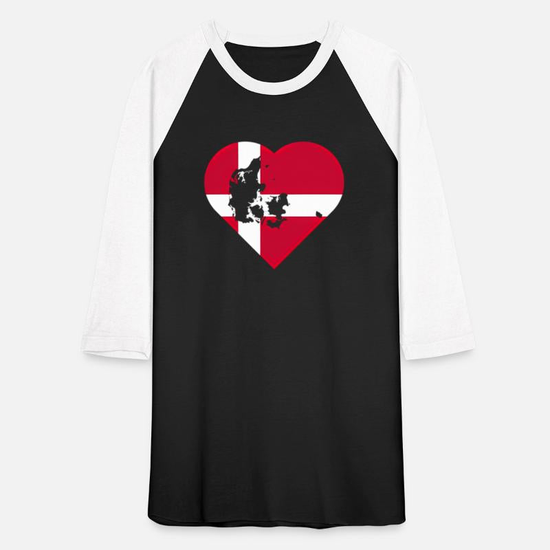 Denmark Flag With Danish Flag I Love