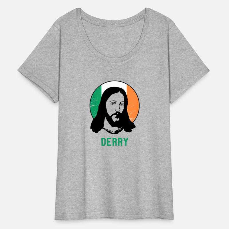 Derry Ireland Flag Jesus St Patricks Day