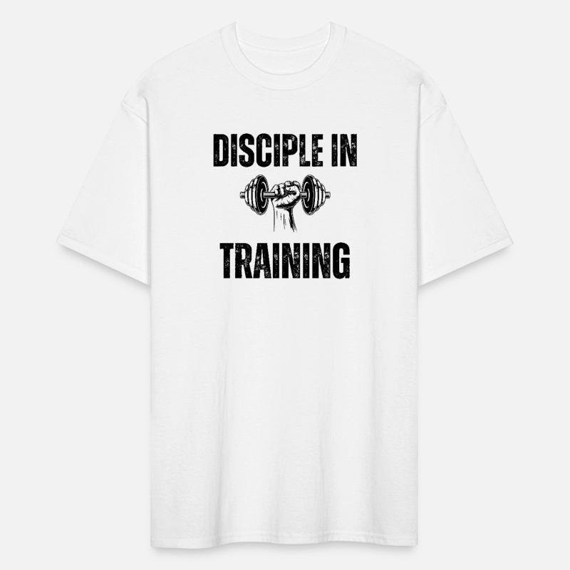 Disciple in training dumbbell Christian
