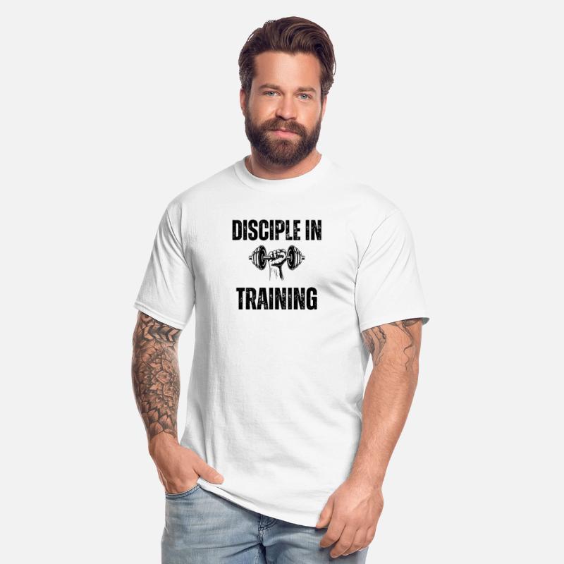 Disciple in training dumbbell Christian